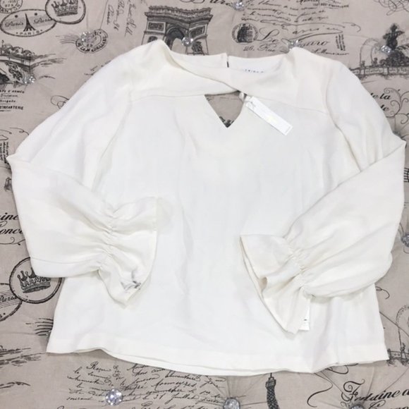 Trina Turk Akayo Keyhole Blouse - Picture 3 of 8